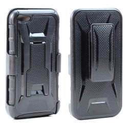 iPhone SE, 5S, 5 Armor Holster Combo Belt Clip Case (Black)
